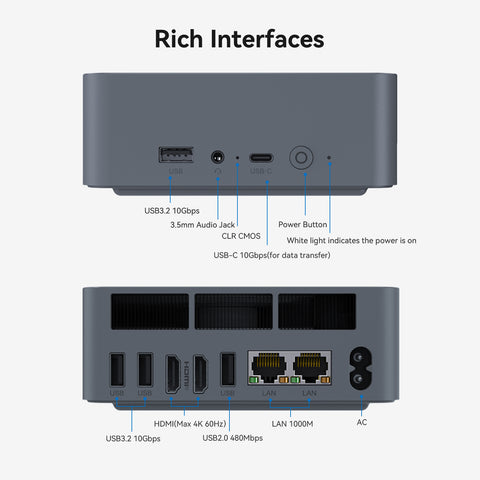 Beelink EQi12 Intel® Core 1220P / 1235U / 12450H / 12650H
