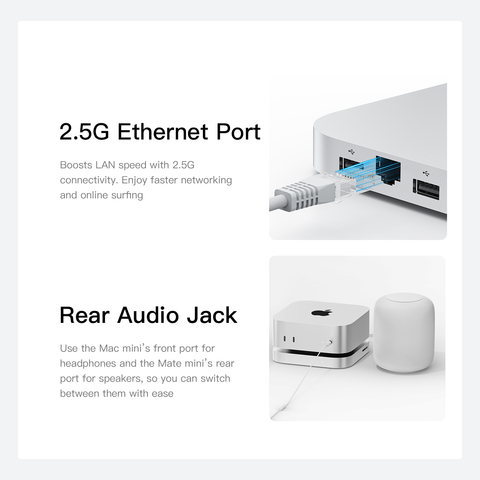 Beelink Mate mini 80Gbps Thunderbolt 5 Dock for Mac mini M4