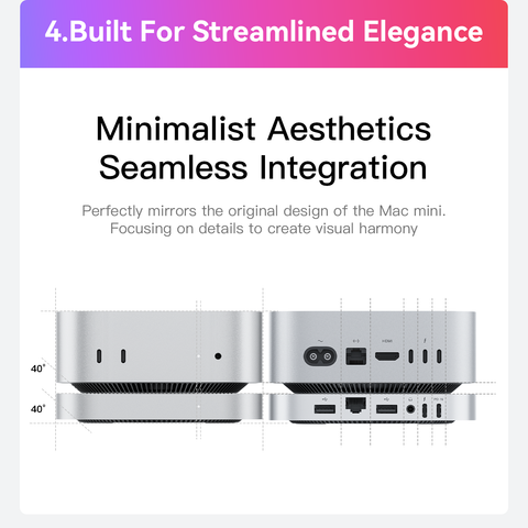 Beelink Mate mini 80Gbps Thunderbolt 5 Dock for Mac mini M4