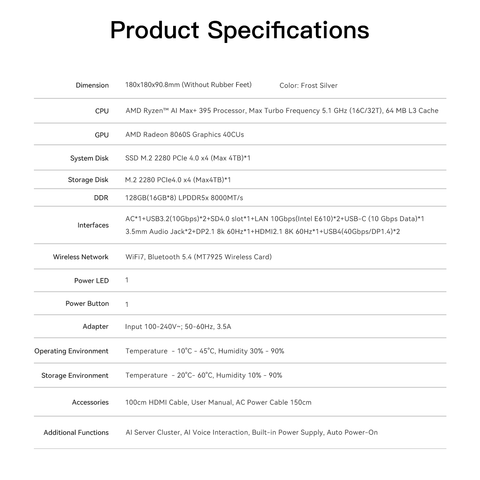 Beelink GTR9 Pro AMD Ryzen™ AI Max+ 395 Processor