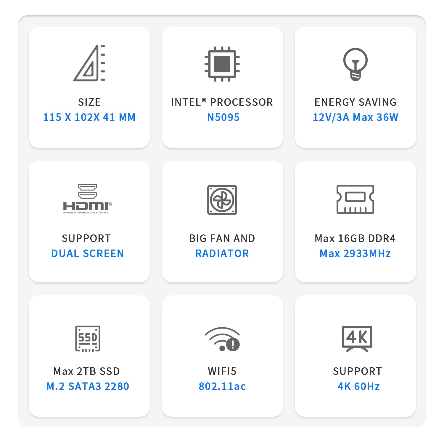 Beelink MINI S Intel Celeron N5095