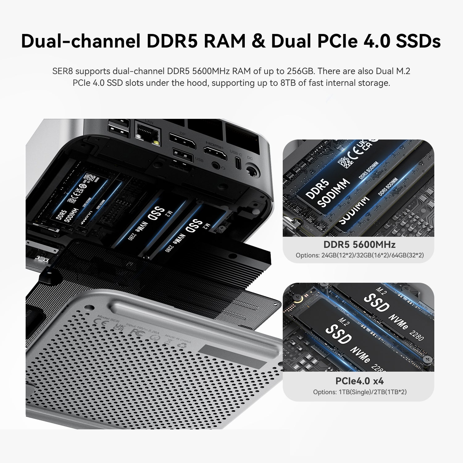 Beelink SER8 AMD Ryzen™ 7 8745HS