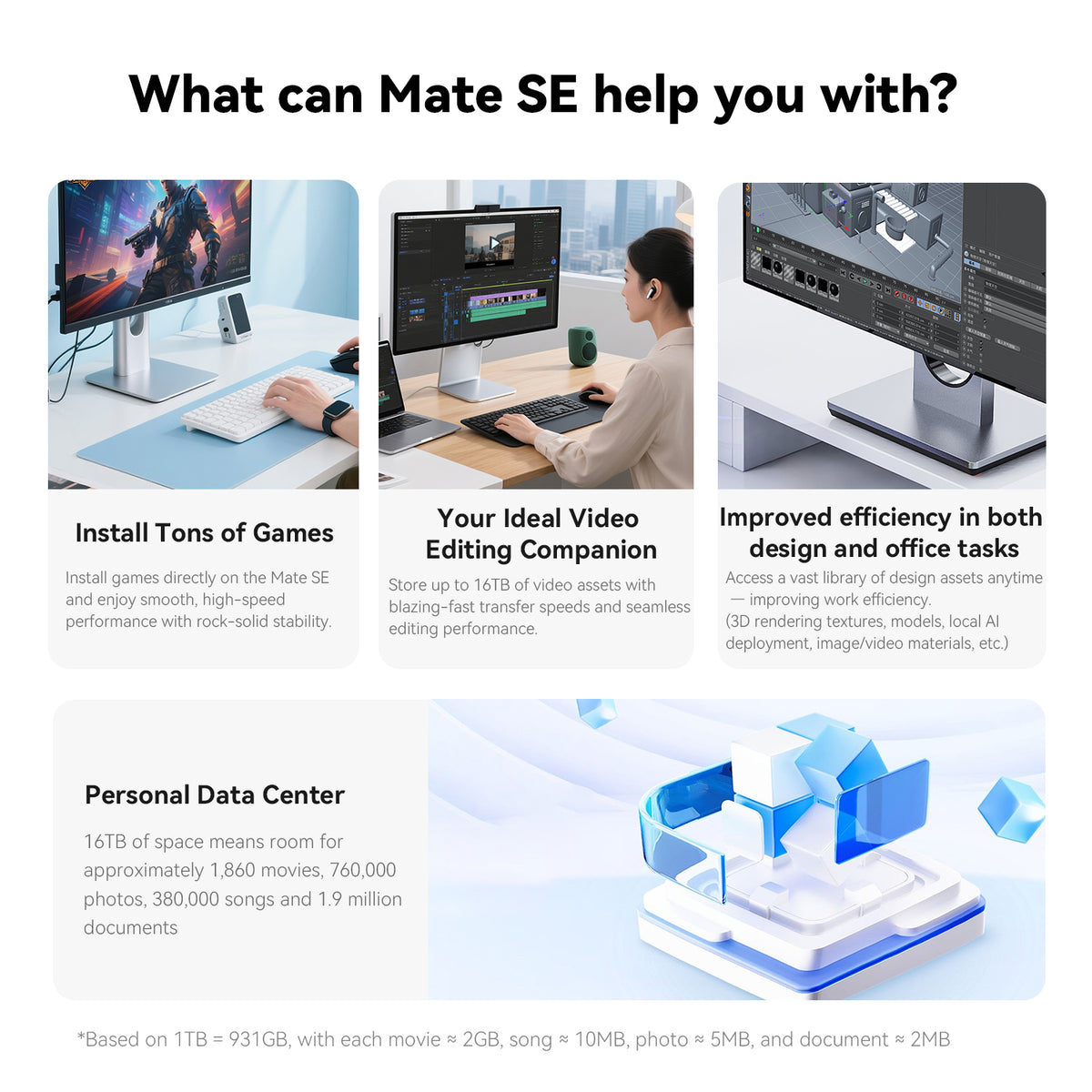 Base Beelink Mate SE de 80 Gbps para SER8, SER9 Pro/Max y SER10 Max