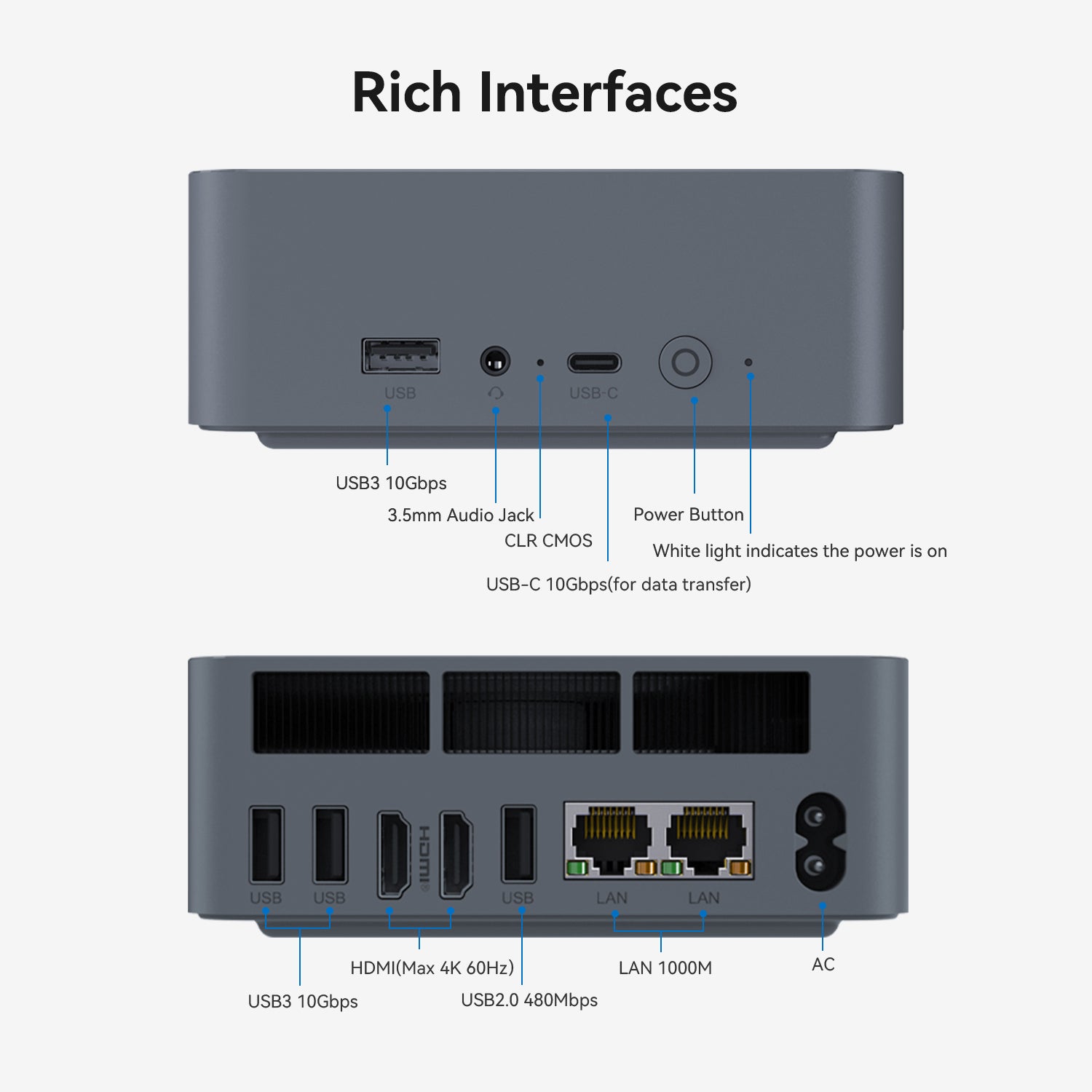 Beelink EQi12 Intel® Core 1220P / 1235U / 12450H / 12650H