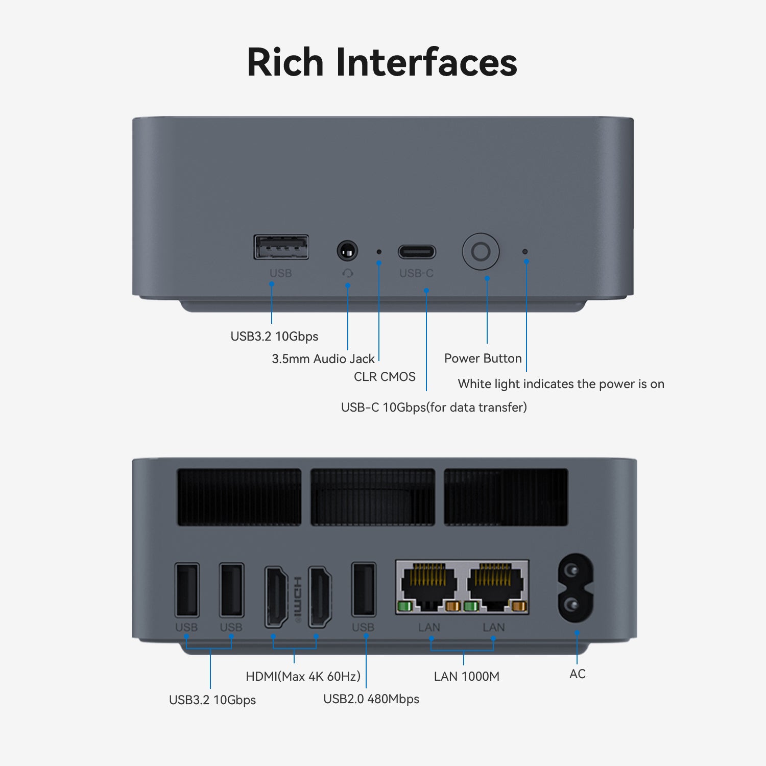 Beelink EQi12 Intel® Core 1220P / 1235U / 12450H / 12650H