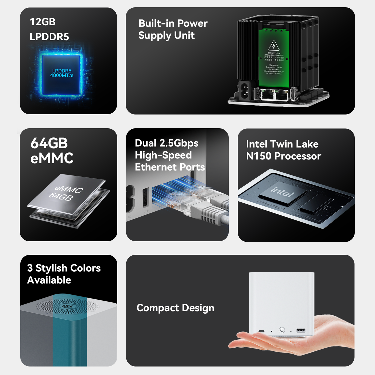 Beelink ME mini 6-slot Home Storage NAS Mini PC