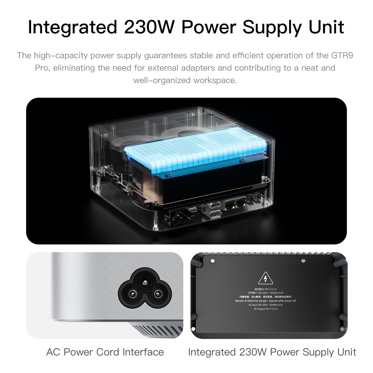 Procesador Beelink GTR9 Pro AMD Ryzen™ AI Max+ 395