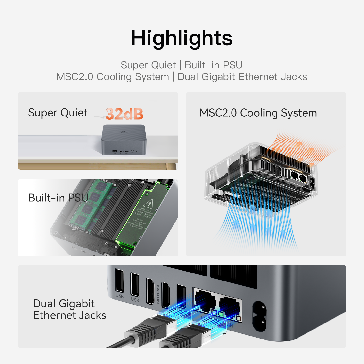 Beelink EQR5 AMD Ryzen™ 7 5825U/5650U