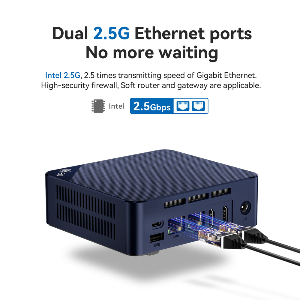 Beelink EQ12 N100 Intel 12th Gen 4 Cores 3.4 GHz Processor Mini PC
