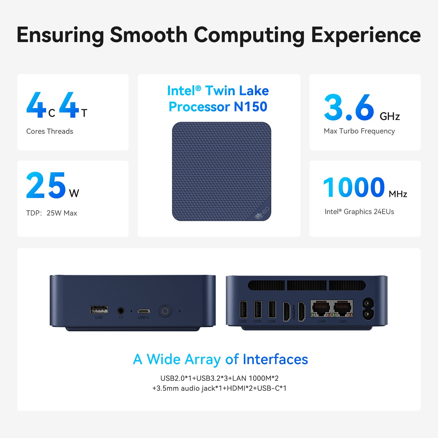 Beelink EQ14 Intel® Twin Lake N150