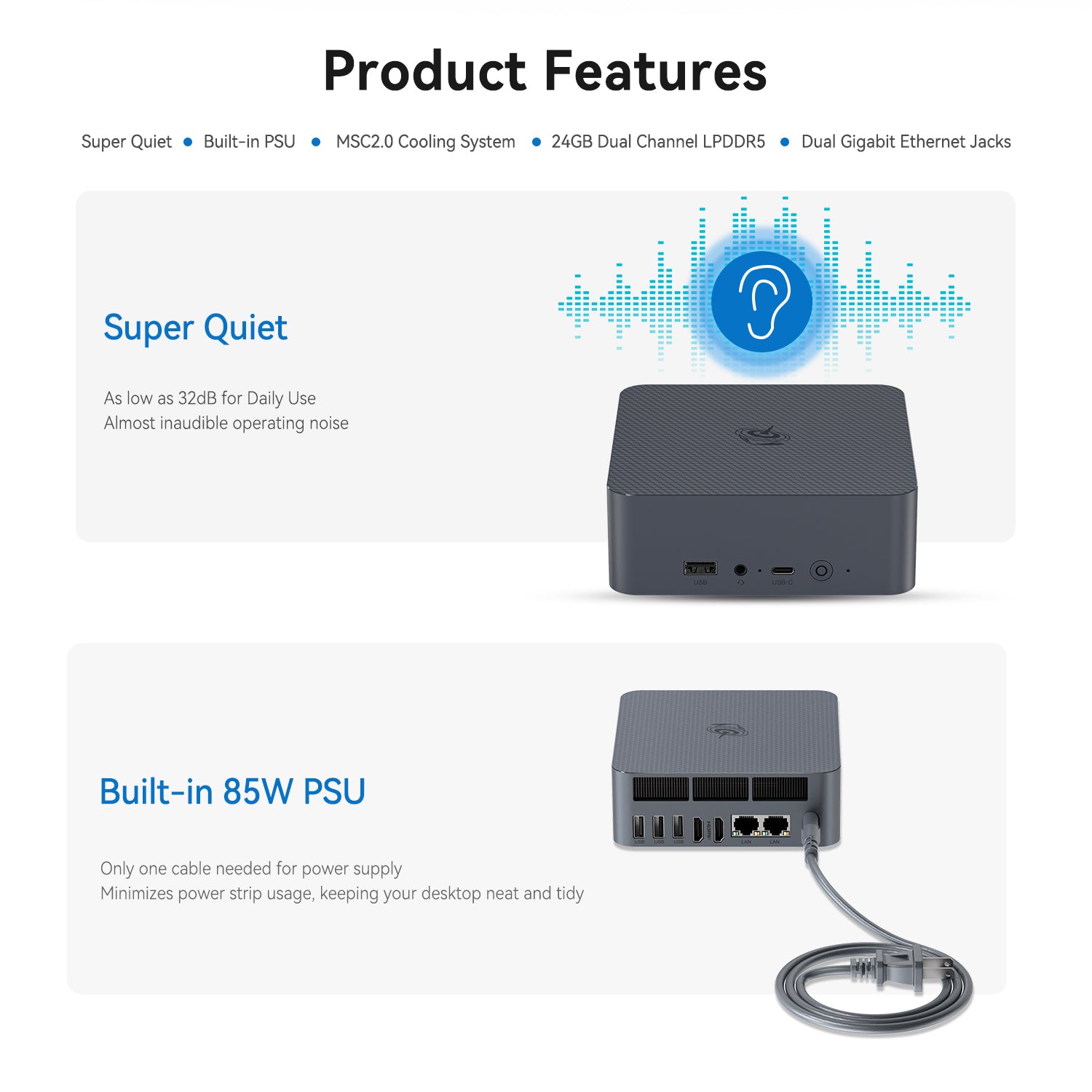 Beelink EQi12 Intel® Core 1220P /12450H /12650H