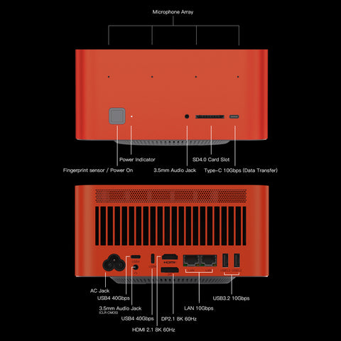Beelink GTR9 Pro AMD Ryzen™ AI Max+ 395 Prozessor (OpenClaw & Local LLM vorinstalliert)