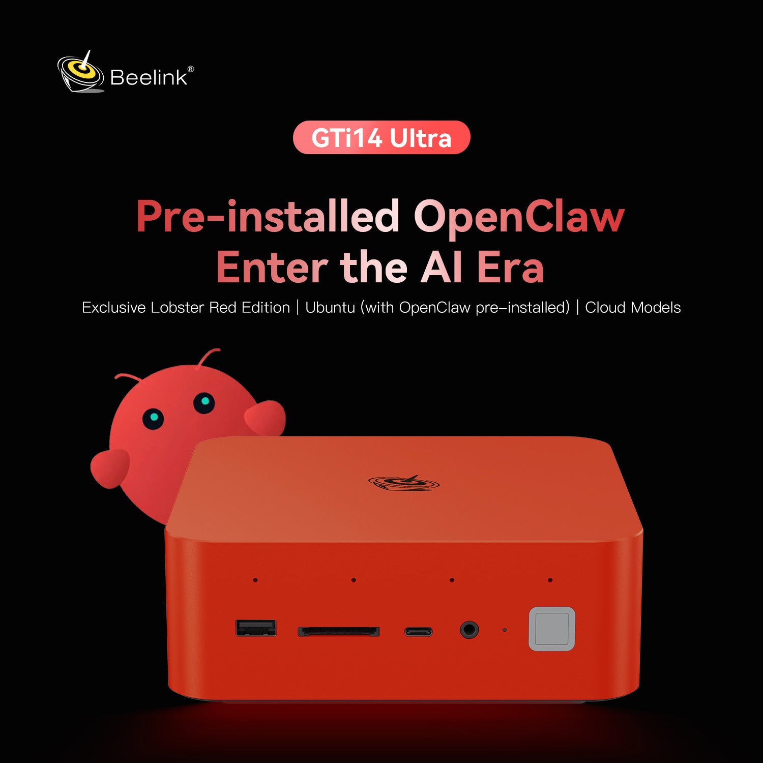 Beelink GTi14 Ultra AI PC Intel® Core™ UItra 9 185H (OpenClaw preinstalado)