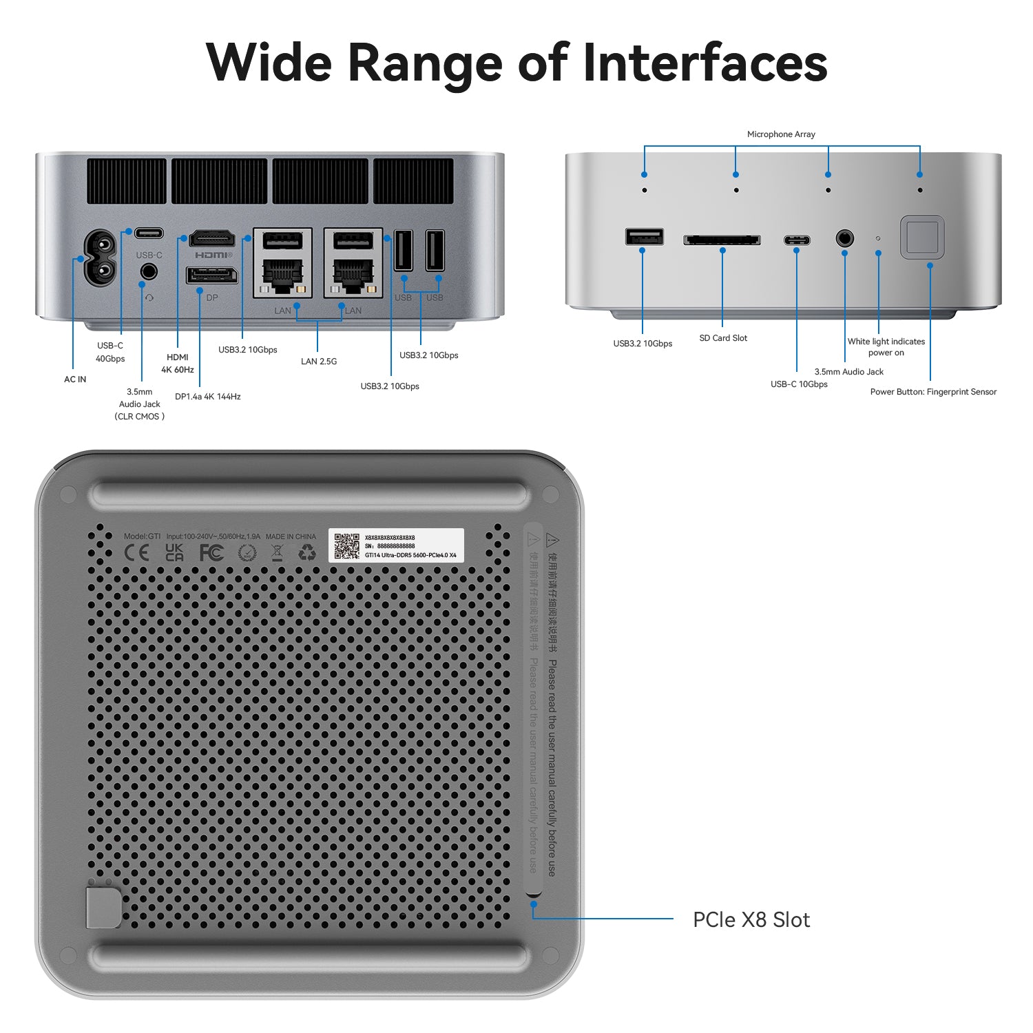 Beelink GTi14 Ultra AI PC Intel® Core™ UItra 7 155H
