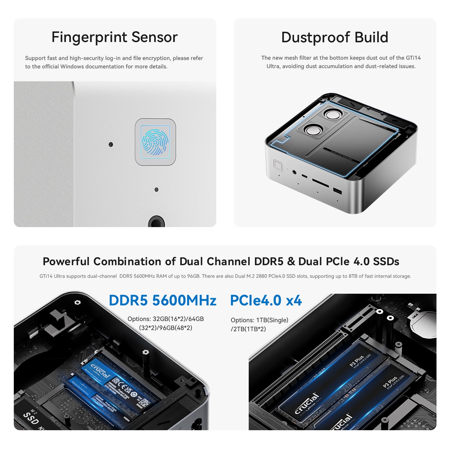 Beelink GTi14 Ultra AI PC Intel® Core™ UItra 9 185H