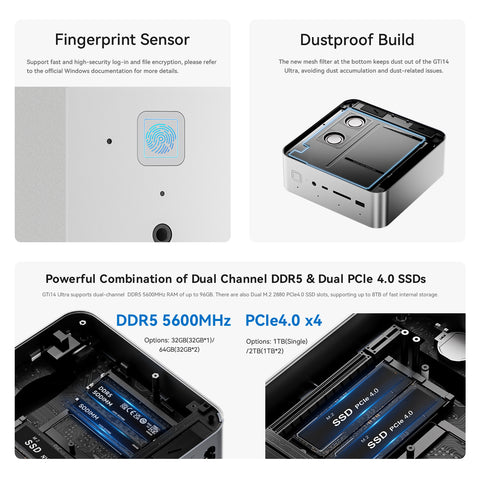 Beelink GTi14 Ultra AI PC Intel® Core™ UItra 9 185H
