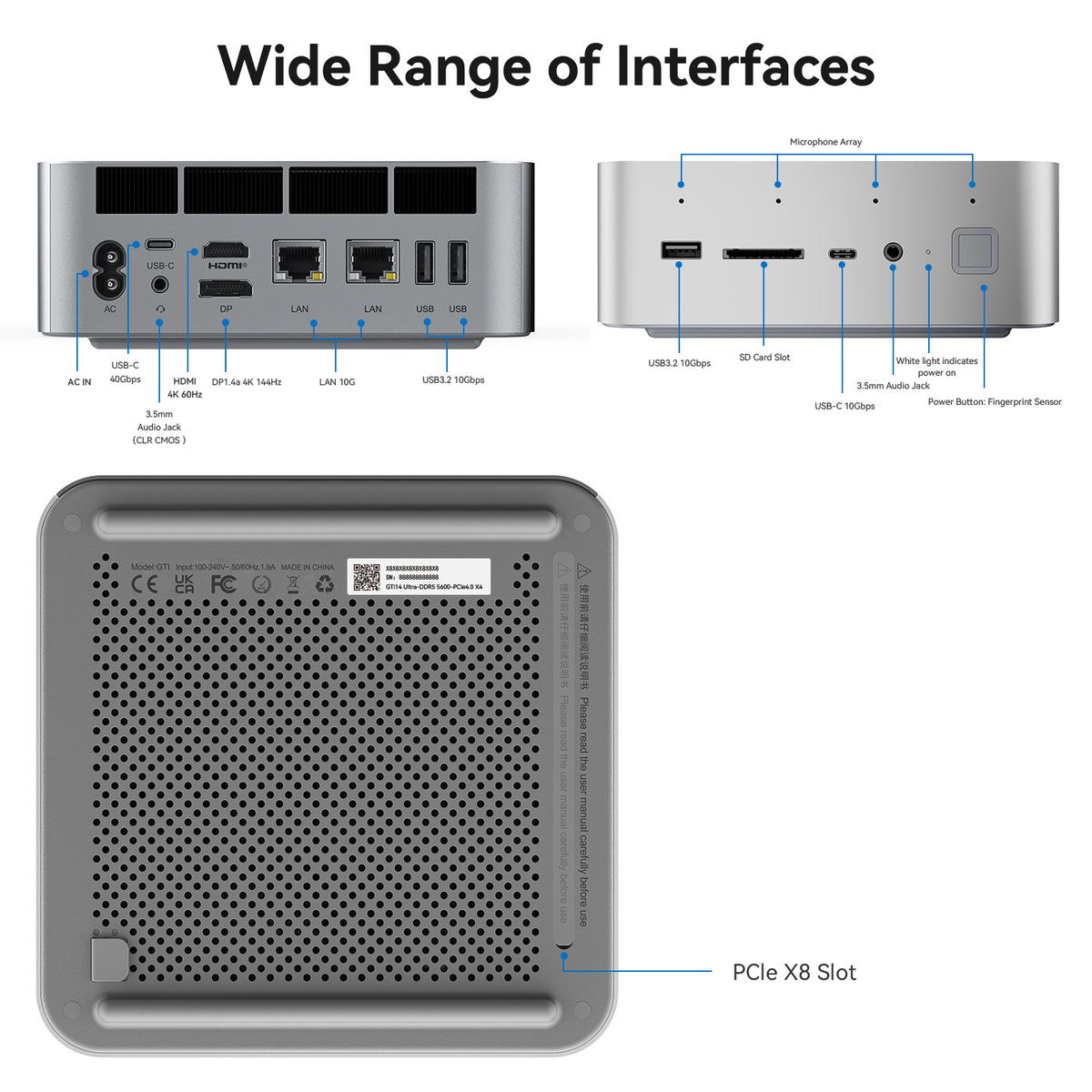 Beelink GTi14 Ultra AI PC Intel® Core™ UItra 9 185H