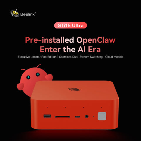 Beelink GTi15 Ultra Intel® Core™ Ultra 9 285H (OpenClaw vorinstalliert)