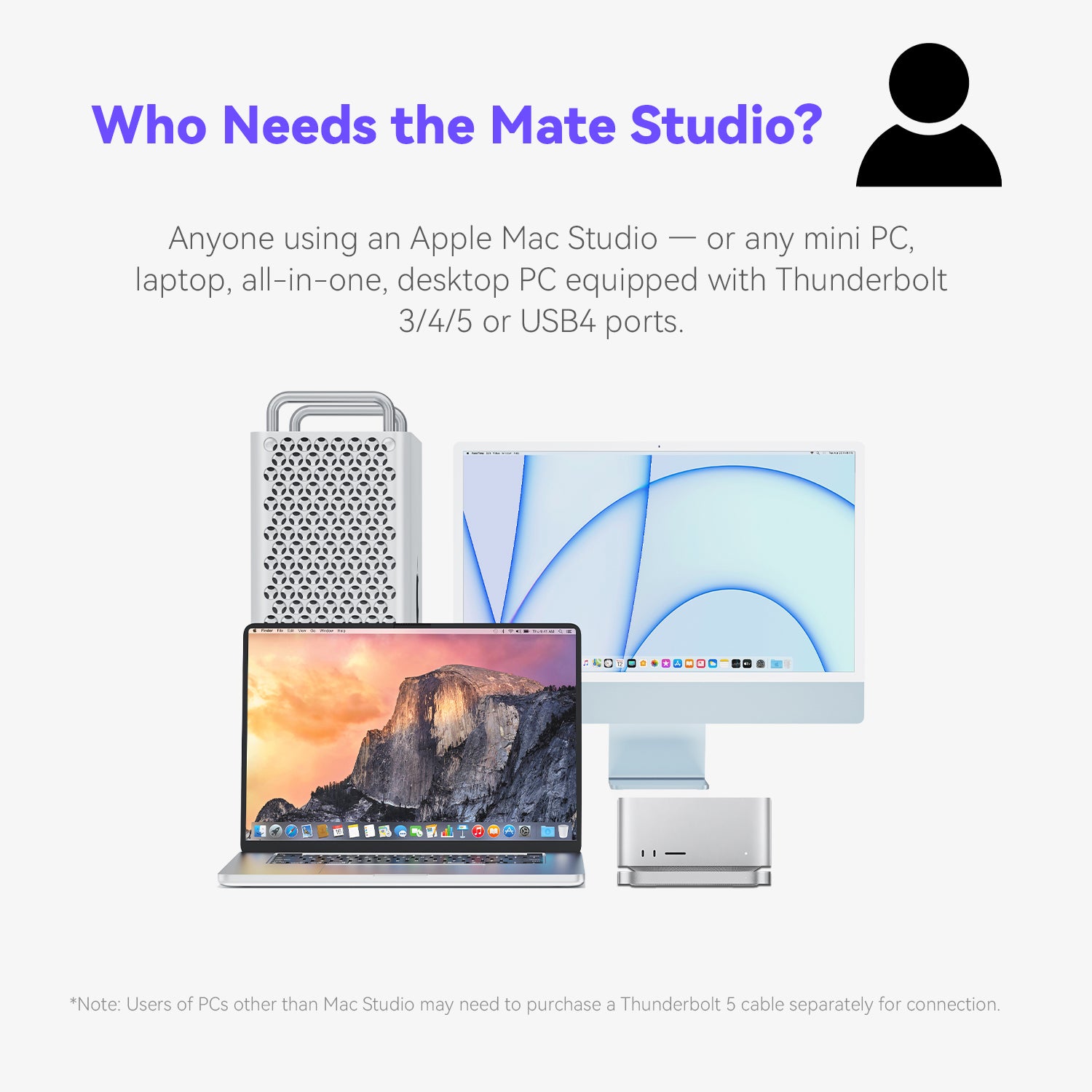 Beelink Mate Studio 80Gbps SSD-Gehäuse für Mac Studio