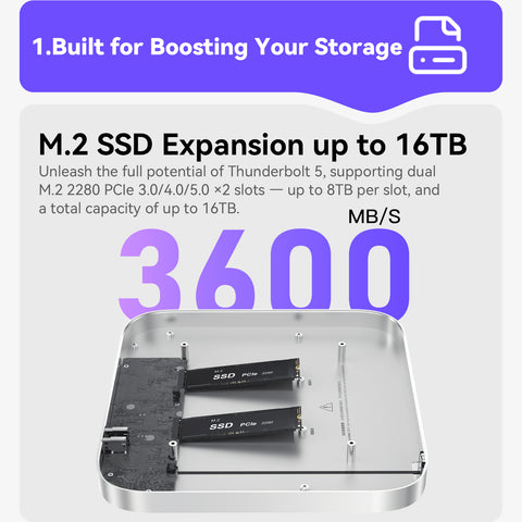 Beelink Mate Studio 80Gbps SSD Enclosure for Mac Studio