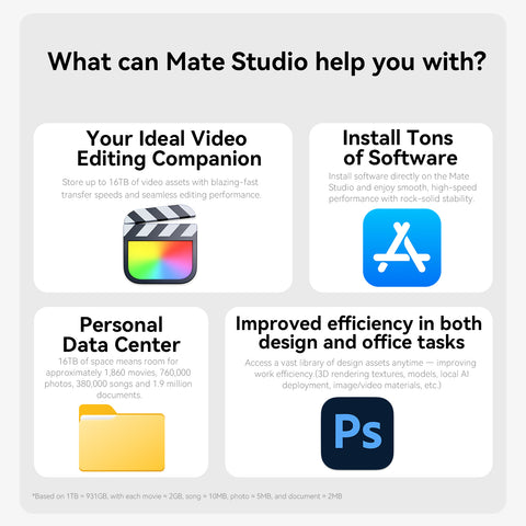 Beelink Mate Studio 80Gbps SSD Enclosure for Mac Studio