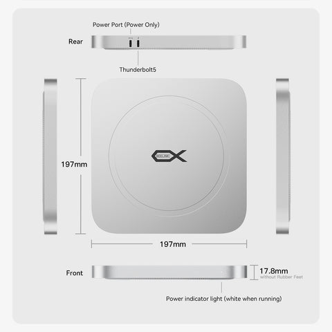 Beelink Mate Studio 80Gbps SSD Enclosure for Mac Studio
