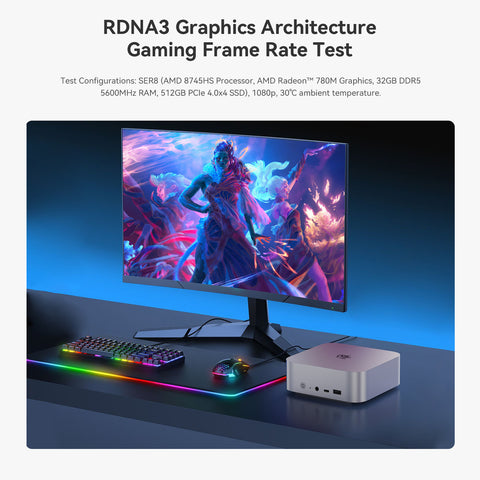 【極美品】Beelink SER8 ミニPC Ryzen 7 8845HS Beelink | Beelink SER8 AMD Ryzen™ 7 8845HS MINI PC 8C/16T