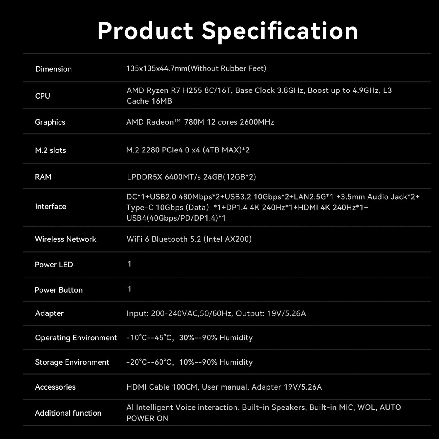 Beelink SER9 Pro AMD Ryzen™ 7 H 255 (OpenClaw Pre-Installed)