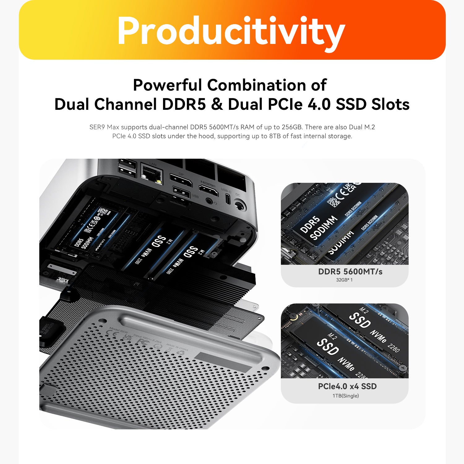 Beelink SER9 MAX AMD Ryzen™ 7H 255/H260/H350