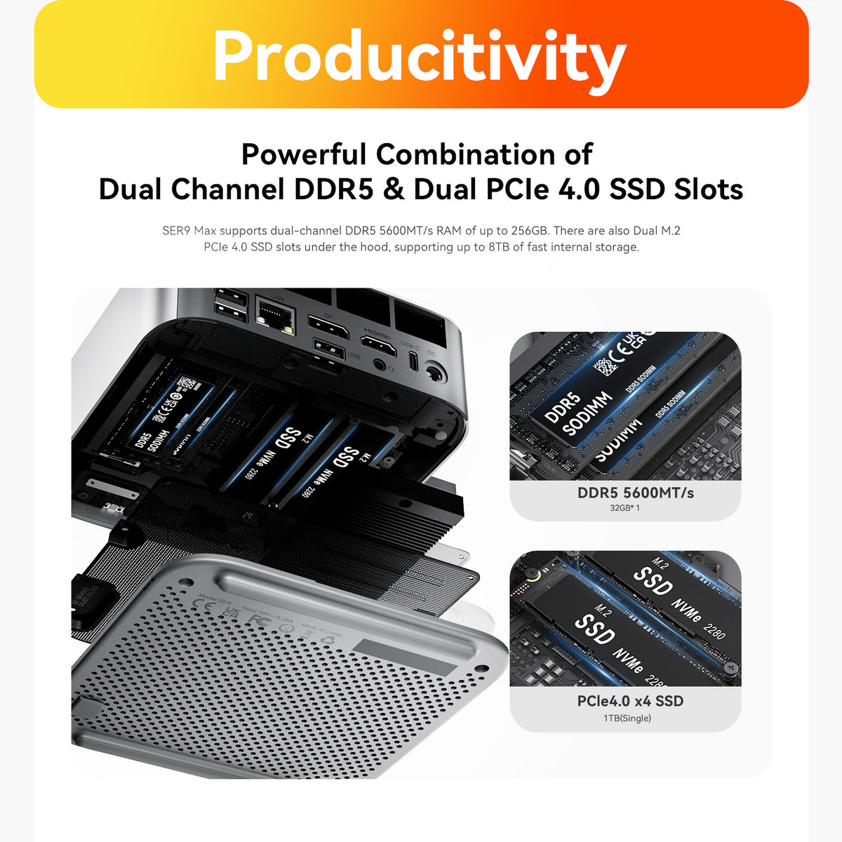 Beelink SER9 MAX AMD Ryzen™ 7H 255/H260/H350
