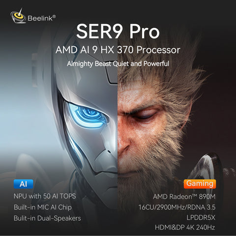Beelink SER9 PRO AMD Pro Ryzen™ AI 9 HX 370