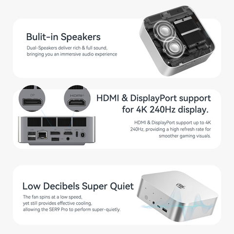 Beelink | Beelink SER9 PRO AMD Pro Ryzen™ AI 9 HX 370 Beelink | Beelink SER9 PRO AMD Pro Ryzen™ AI 9 HX 370