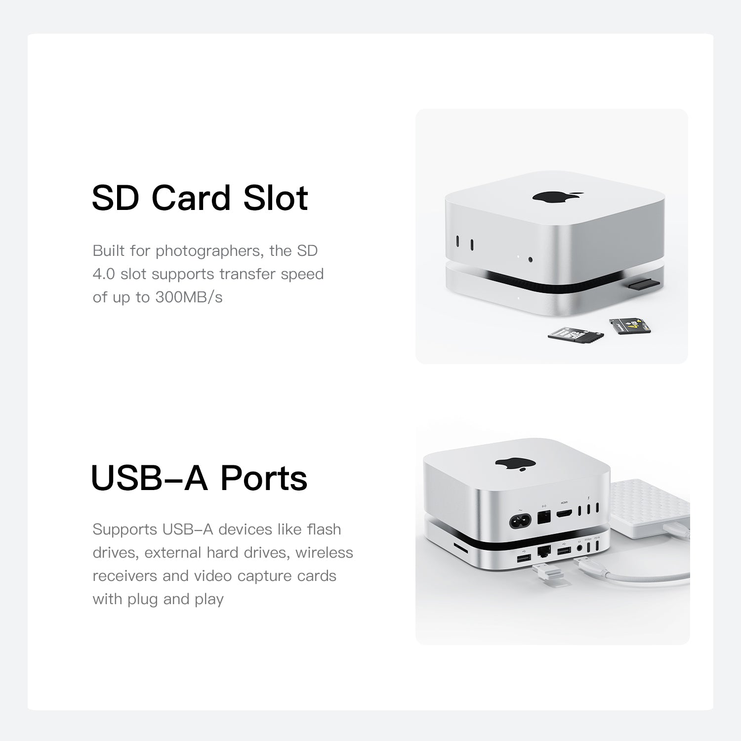 Beelink Mate mini 80Gbps Dock for Mac mini M4